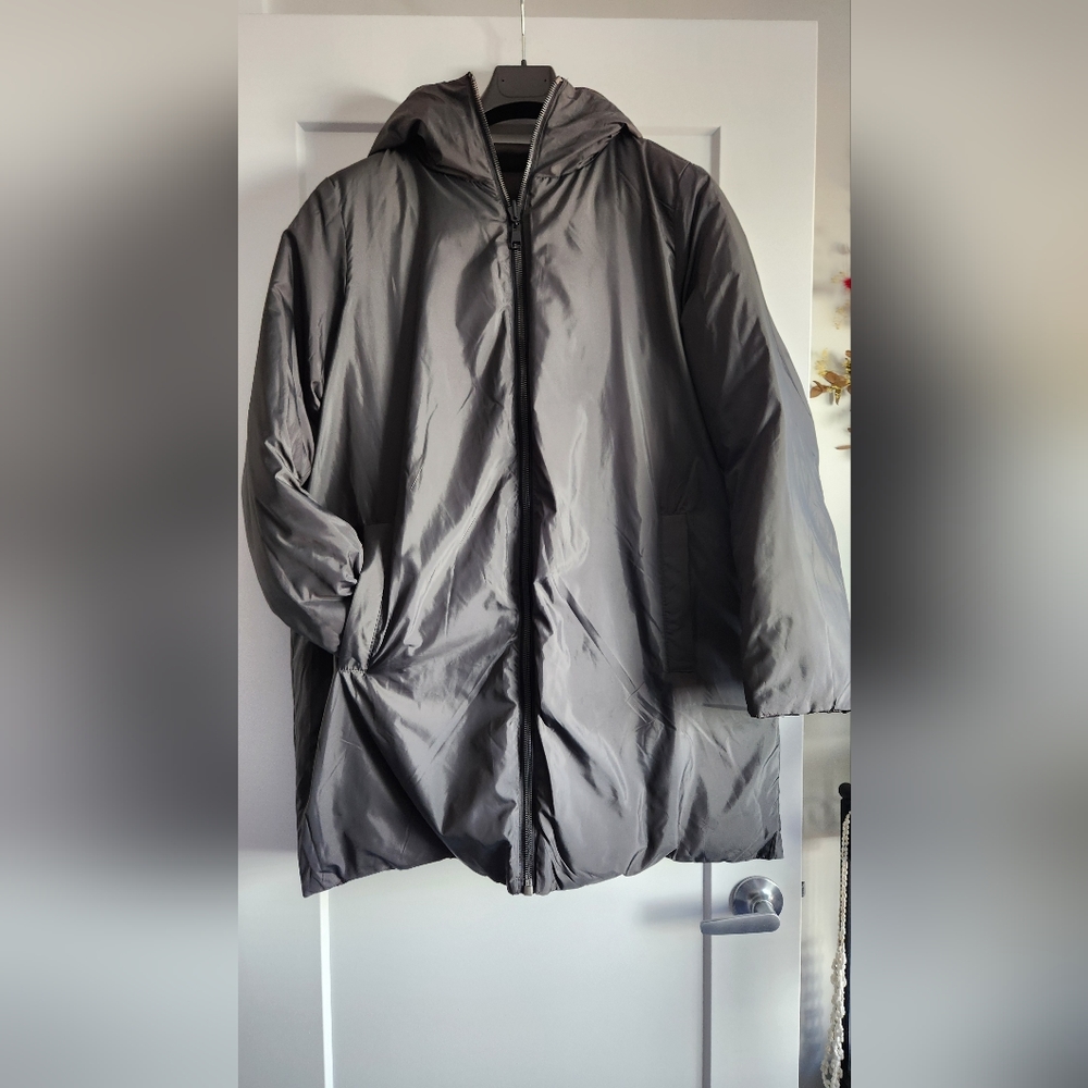 Zara Reversible Hooded Puffer Jacket, Size L - Picture 3 of 13